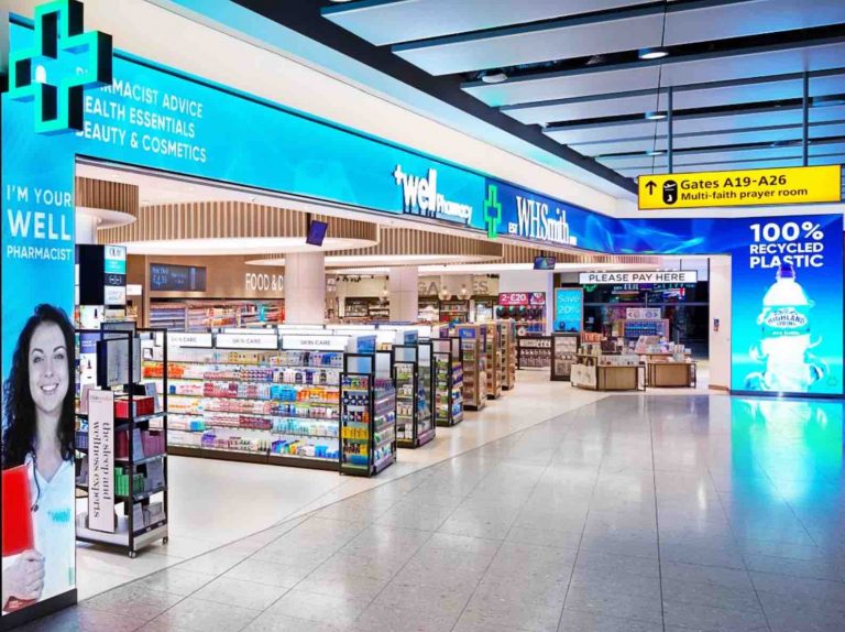WH Smith unveils new airport store – complete with pharmacy